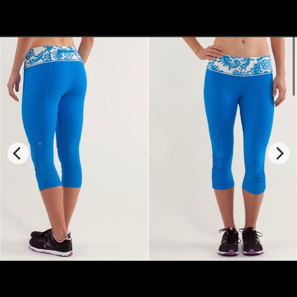 Lululemon Run: For Your Life Crop
Beaming Blue / Laceoflage Polar Cream 4 XS